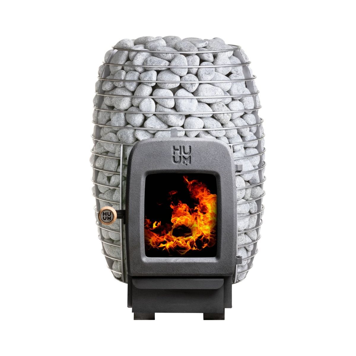 Huum HIVE Heat 12.0kW Wood-Fired Sauna Stove w/Firebox Extension
